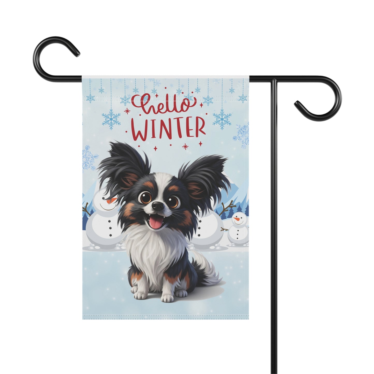 Papillon Hello Winter Garden Banner