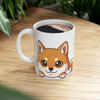 Shiba Inu Peek-a-Boo Mug | Best Shiba Daddy Gift