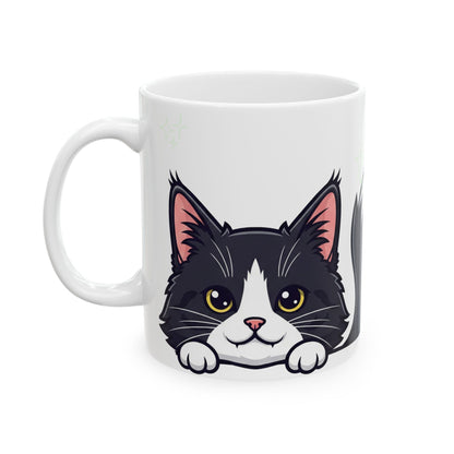 Cat Peek-a-Boo Mug | Best Cat Daddy Gift