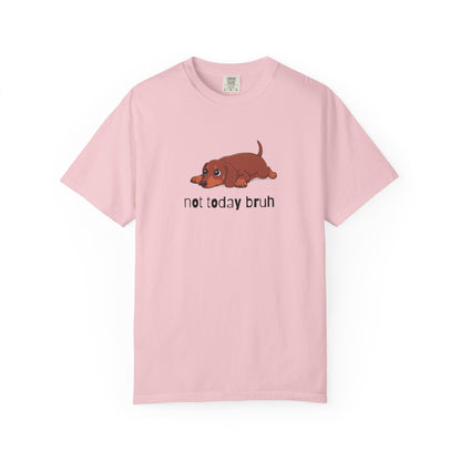 Dacshund Not Today Bruh T-Shirt