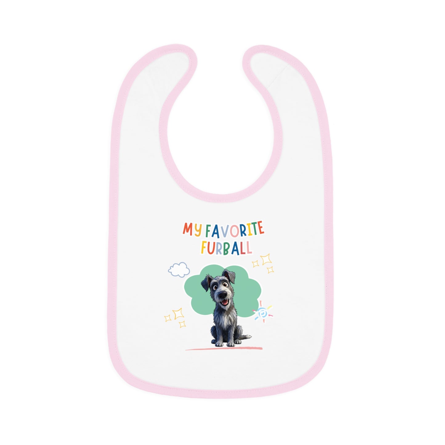Scottish Deerhound Favorite Furball Baby Bib