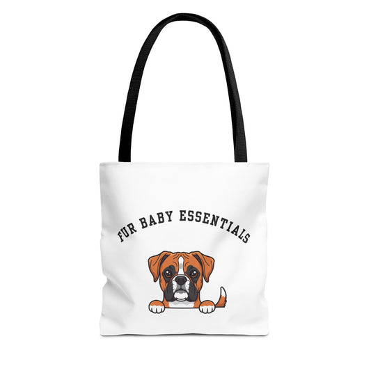 Boxer FurBaby Tote Bag