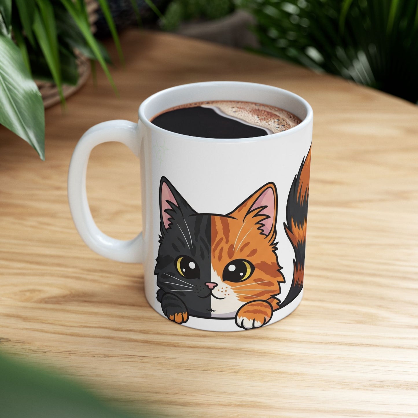 Cat Peek-a-Boo Mug | Best Cat Daddy Gift