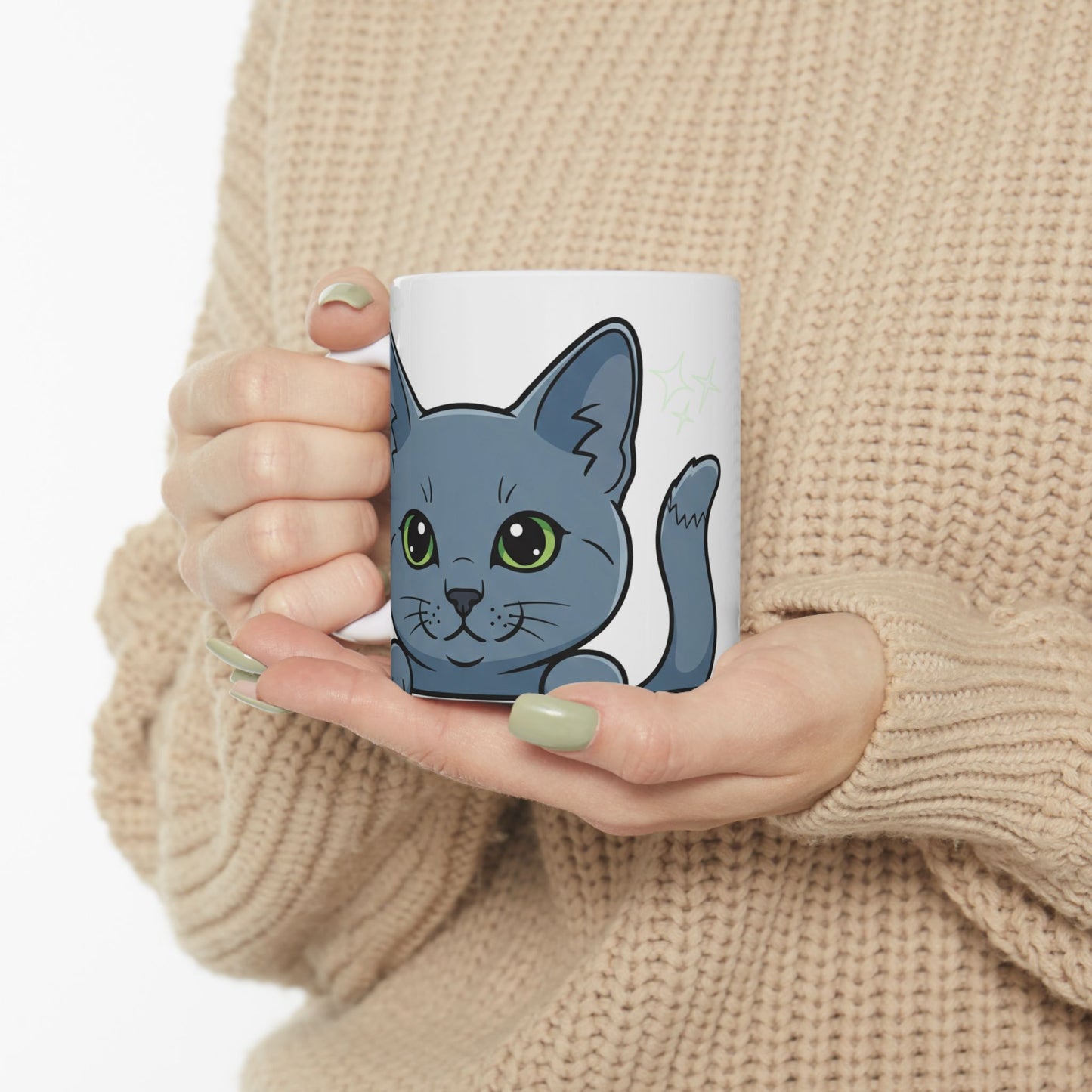 Cat Peek-a-Boo Mug | Best Cat Daddy Gift