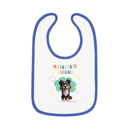 Border Collie Favorite Furball Baby Bib
