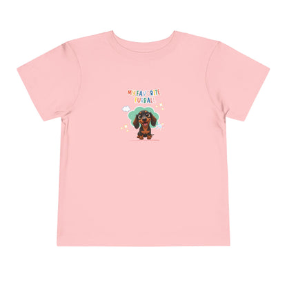 Dacshund Favorite Furball Toddler Tee