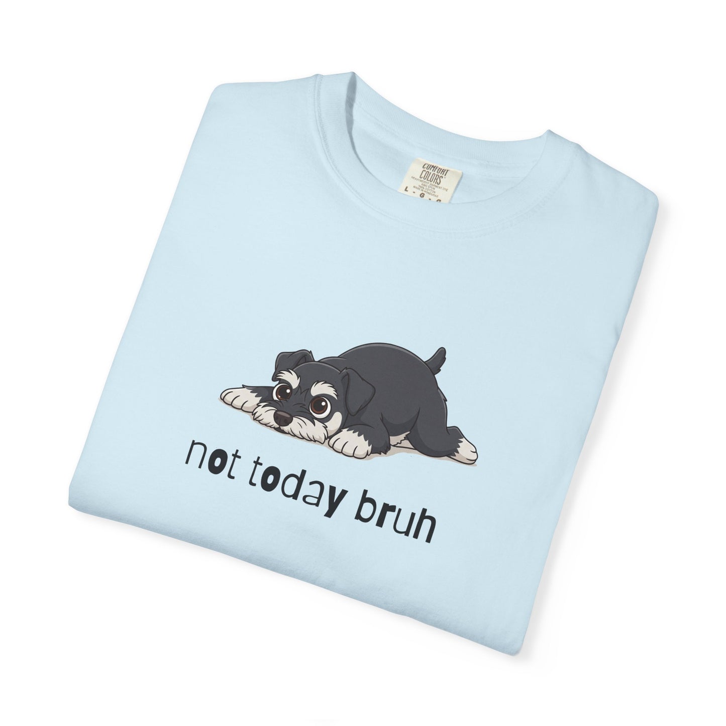 Schnauzer Not Today Bruh T-Shirt