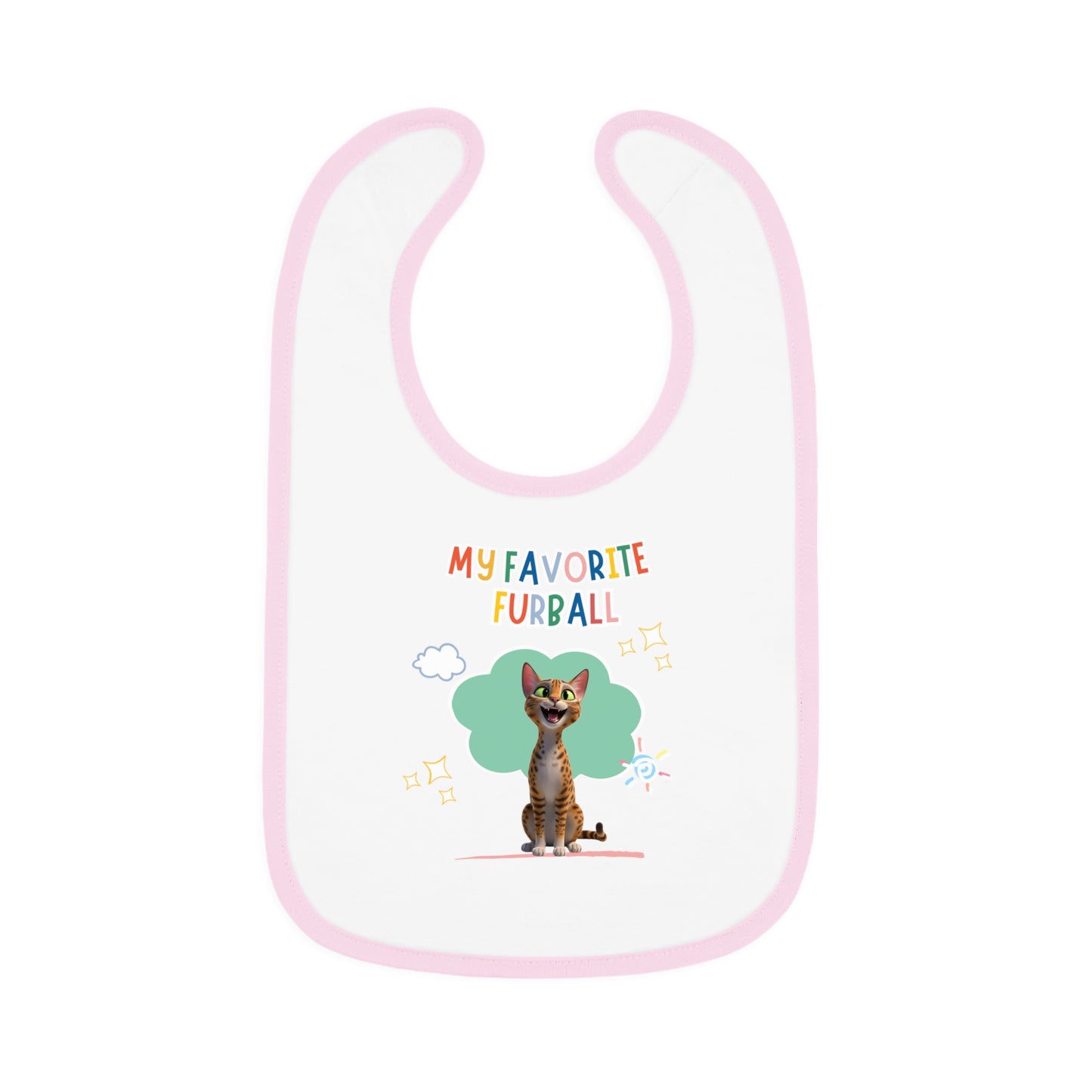Egyptian Mau Favorite Furball Baby Bib