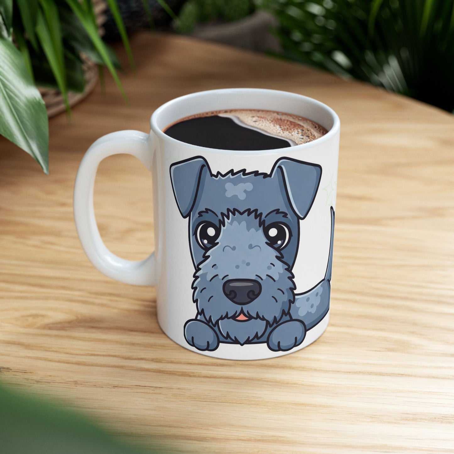 Kerry Blue Terrier Peek-a-Boo Mug | Best Kerry Blue Terrier Daddy Gift