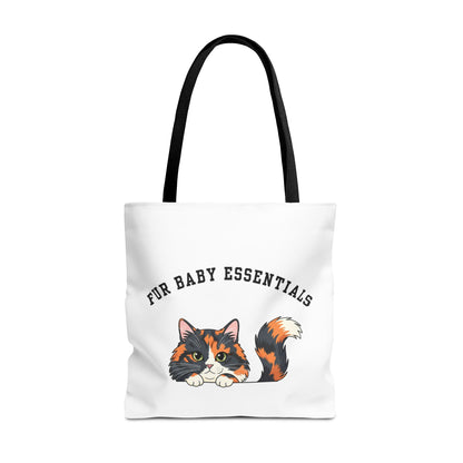 Long hair tortoiseshell cat FurBaby Tote Bag