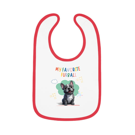 Frenchie Favorite Furball Baby Bib