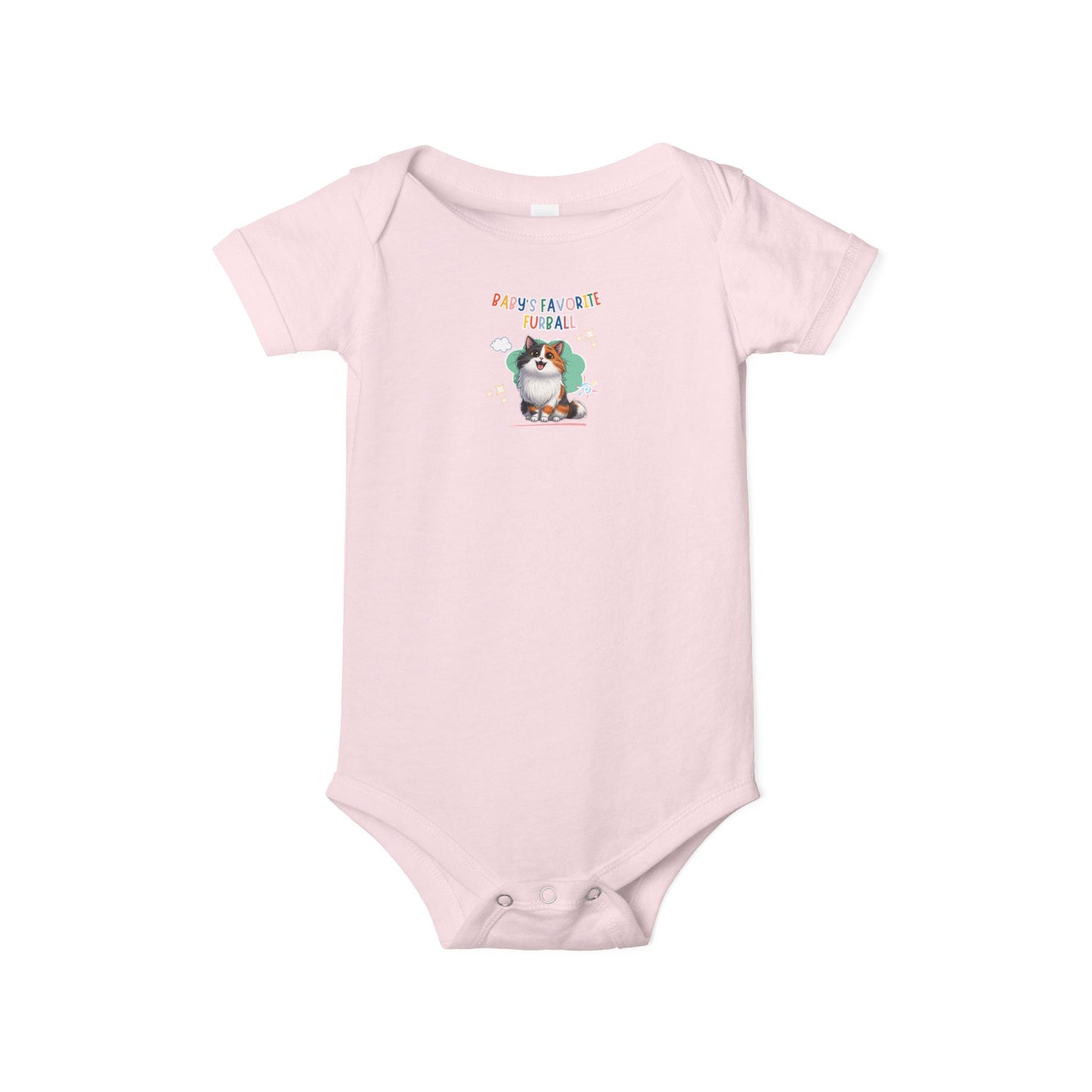 Long hair calico cat Favorite Furball Onesie