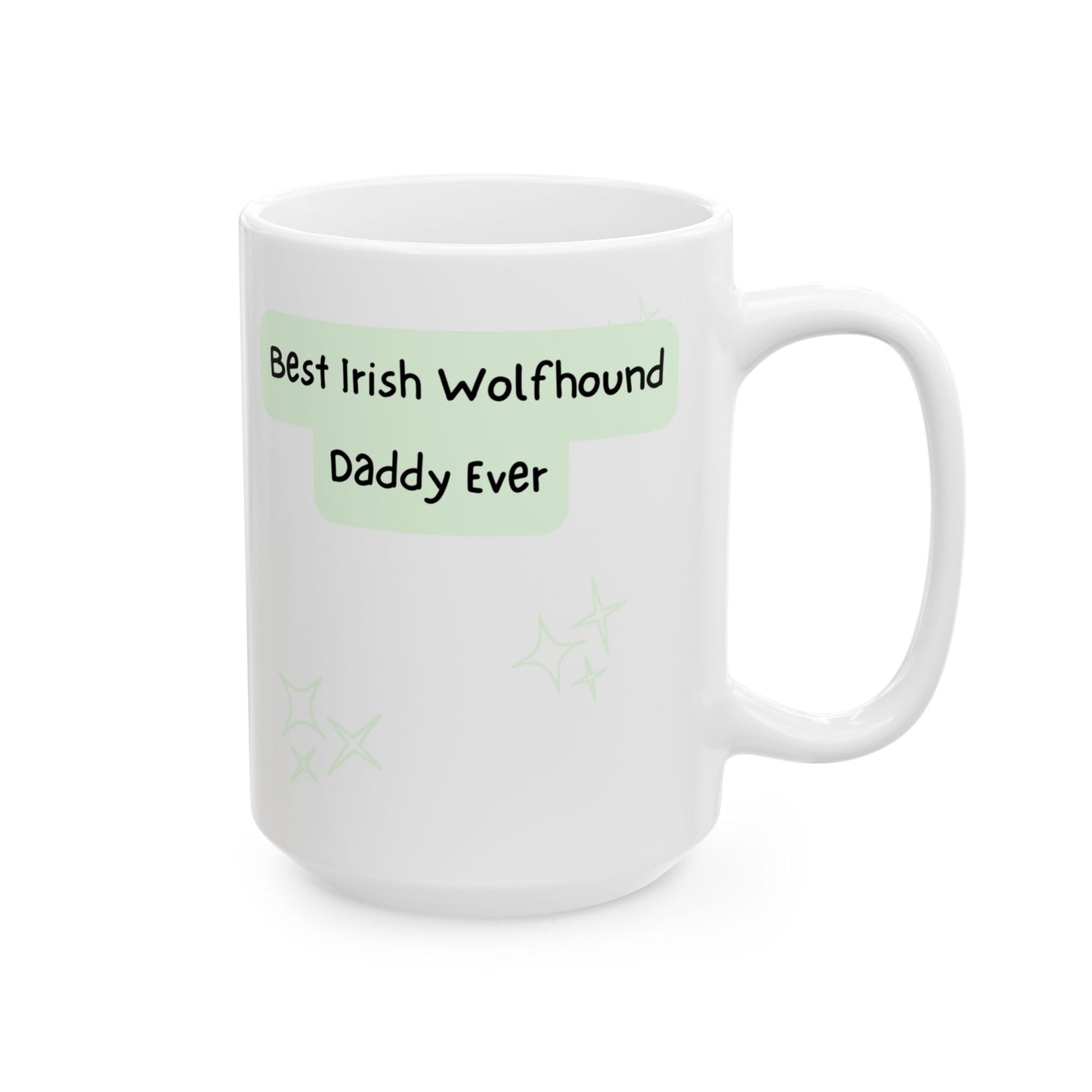 Irish Wolfhound Peek-a-Boo Mug | Best Irish Wolfhound Daddy Gift