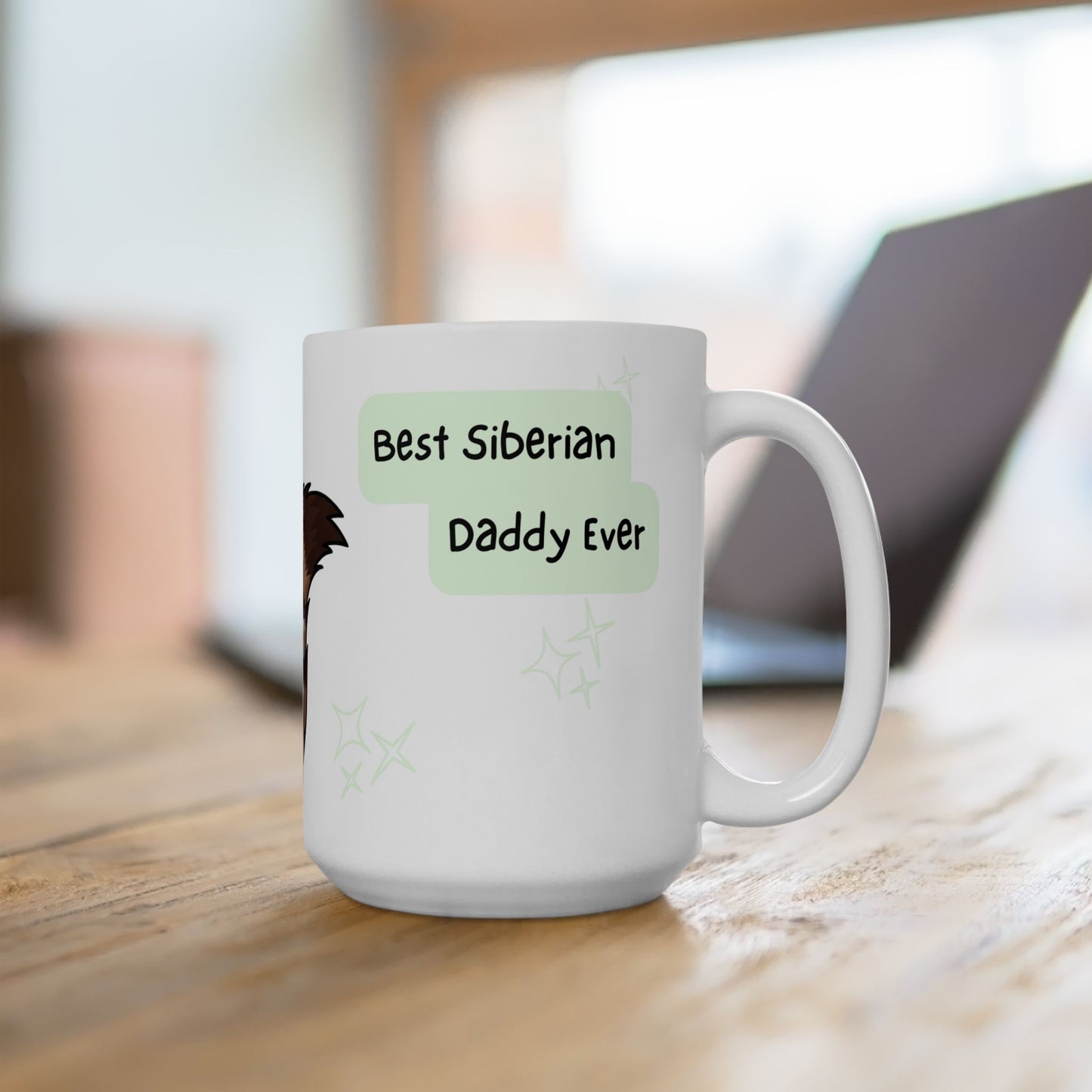 Siberian Peek-a-Boo Mug | Best Siberian Daddy Gift