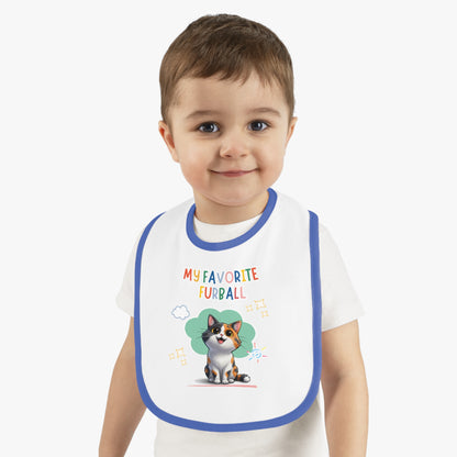 Shorthair Calico Cat Favorite Furball Baby Bib