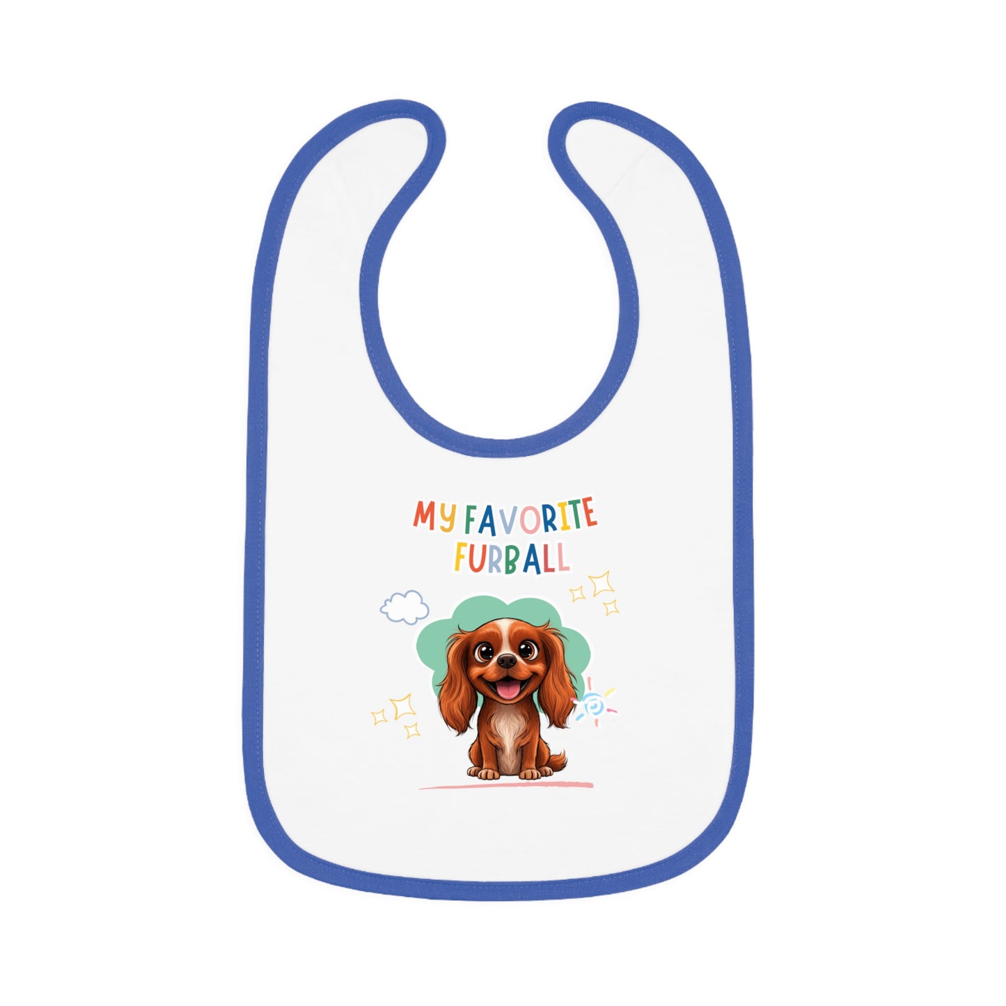 Cavalier Favorite Furball Baby Bib