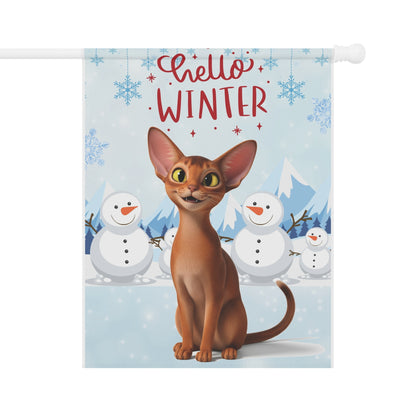 Abyssinian Hello Winter Garden Banner
