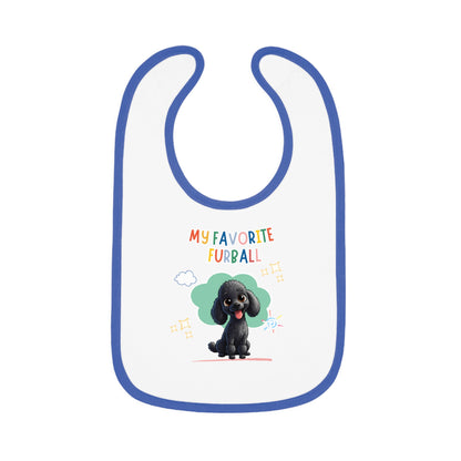 Poodle Favorite Furball Baby Bib