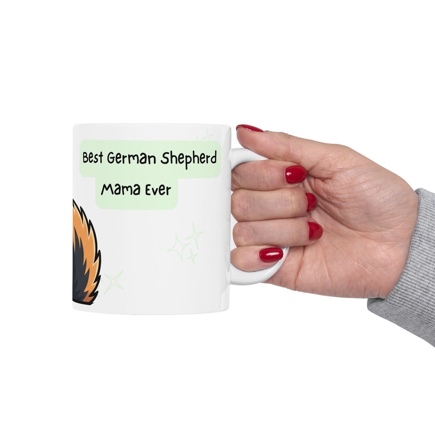 German Shepherd Peek-a-Boo Mug | Best German Shepherd Mama