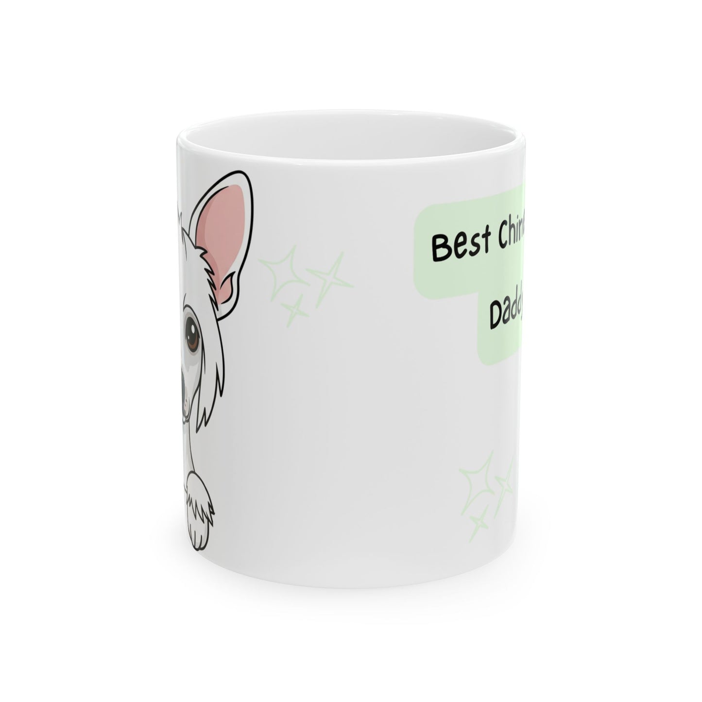 Chinese Crested Peek-a-Boo Mug | Best Chinese Crested Daddy Gift