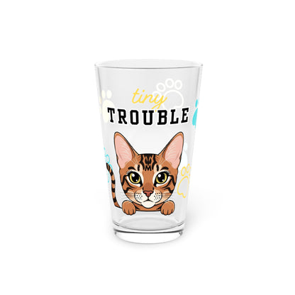Egyptian Mau Tiny Trouble Pint Glass
