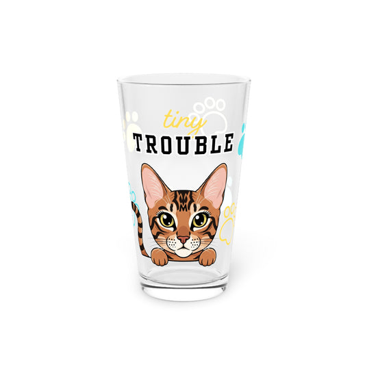 Egyptian Mau Tiny Trouble Pint Glass