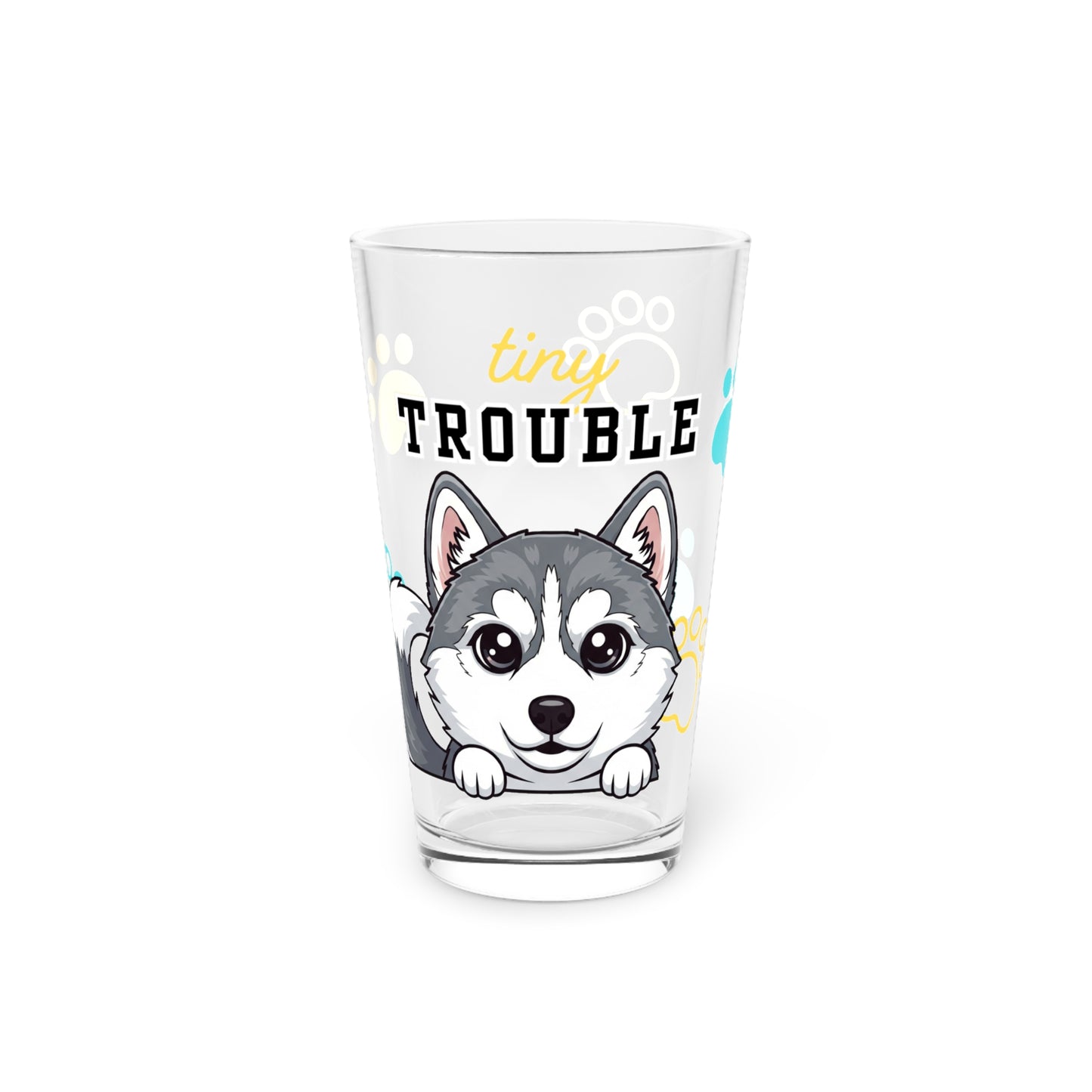 Husky Tiny Trouble Pint Glass