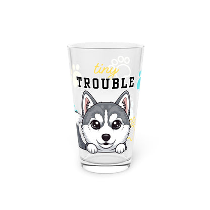 Husky Tiny Trouble Pint Glass