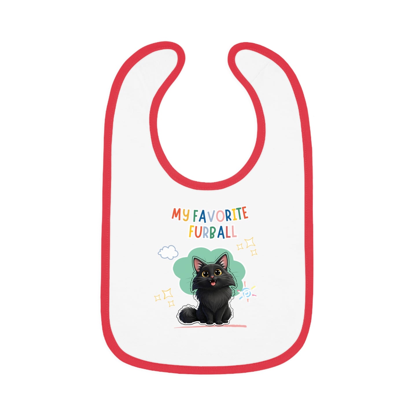 Norwegian Forest Favorite Furball Baby Bib