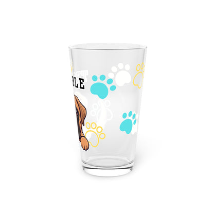 Mastiff Tiny Trouble Pint Glass