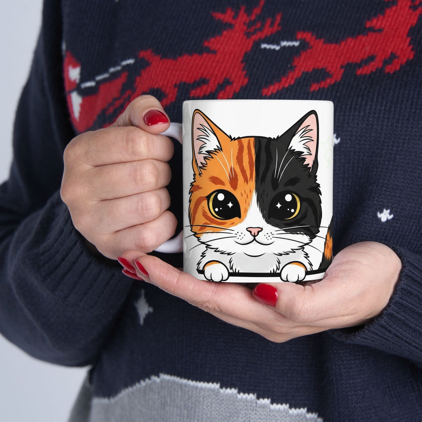 Cat Peek-a-Boo Mug | Best Cat Mama Gift