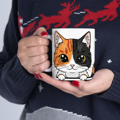 Cat Peek-a-Boo Mug | Best Cat Mama Gift