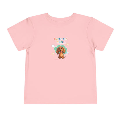 Dacshund Favorite Furball Toddler Tee