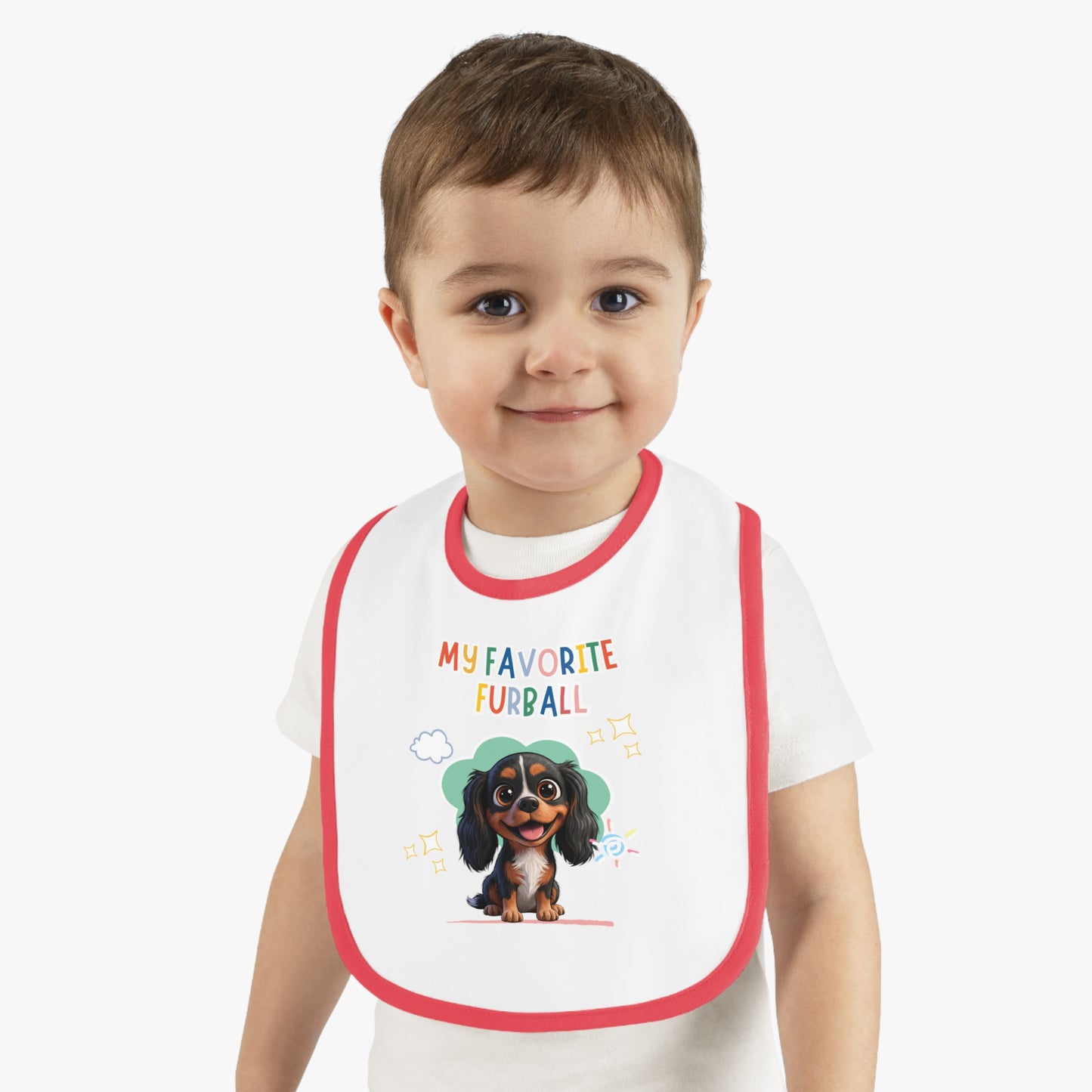 Cavalier Favorite Furball Baby Bib