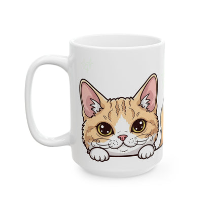 Selkirk Rex Peek-a-Boo Mug | Best Selkirk Rex Daddy Gift