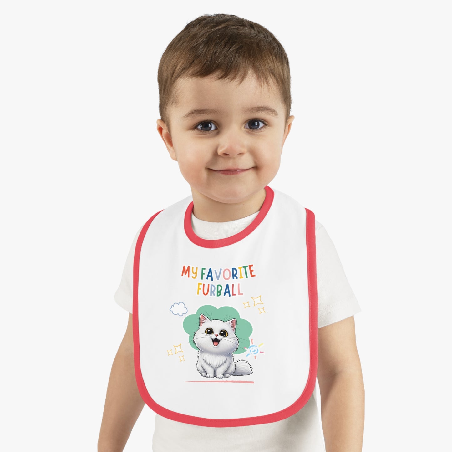 Persian Cat Favorite Furball Baby Bib
