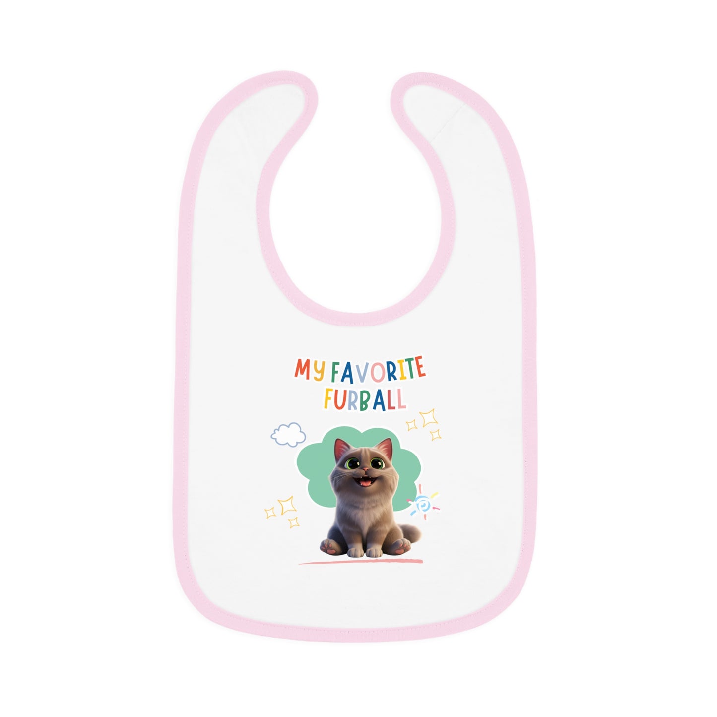 Shorthair Brown Tabby Cat Favorite Furball Baby Bib