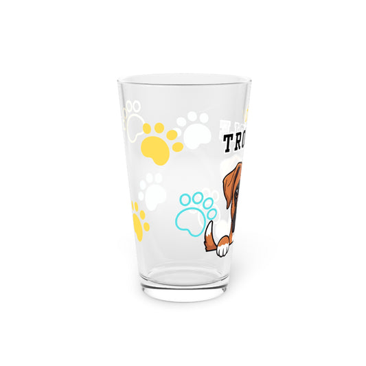 Boxer Tiny Trouble Pint Glass