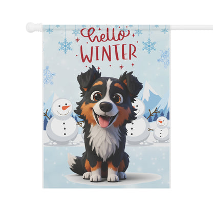 Aussie Hello Winter Garden Banner