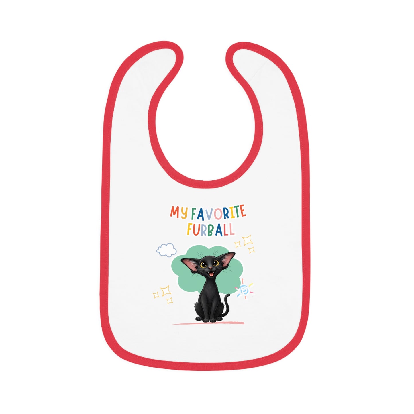 Oriental Shorthair Cat Favorite Furball Baby Bib