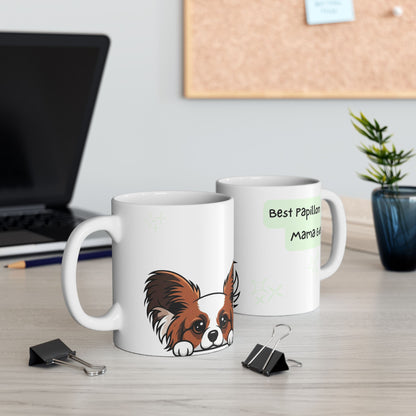 Papillon Peek-a-Boo Mug | Best Papillon Mama Gift