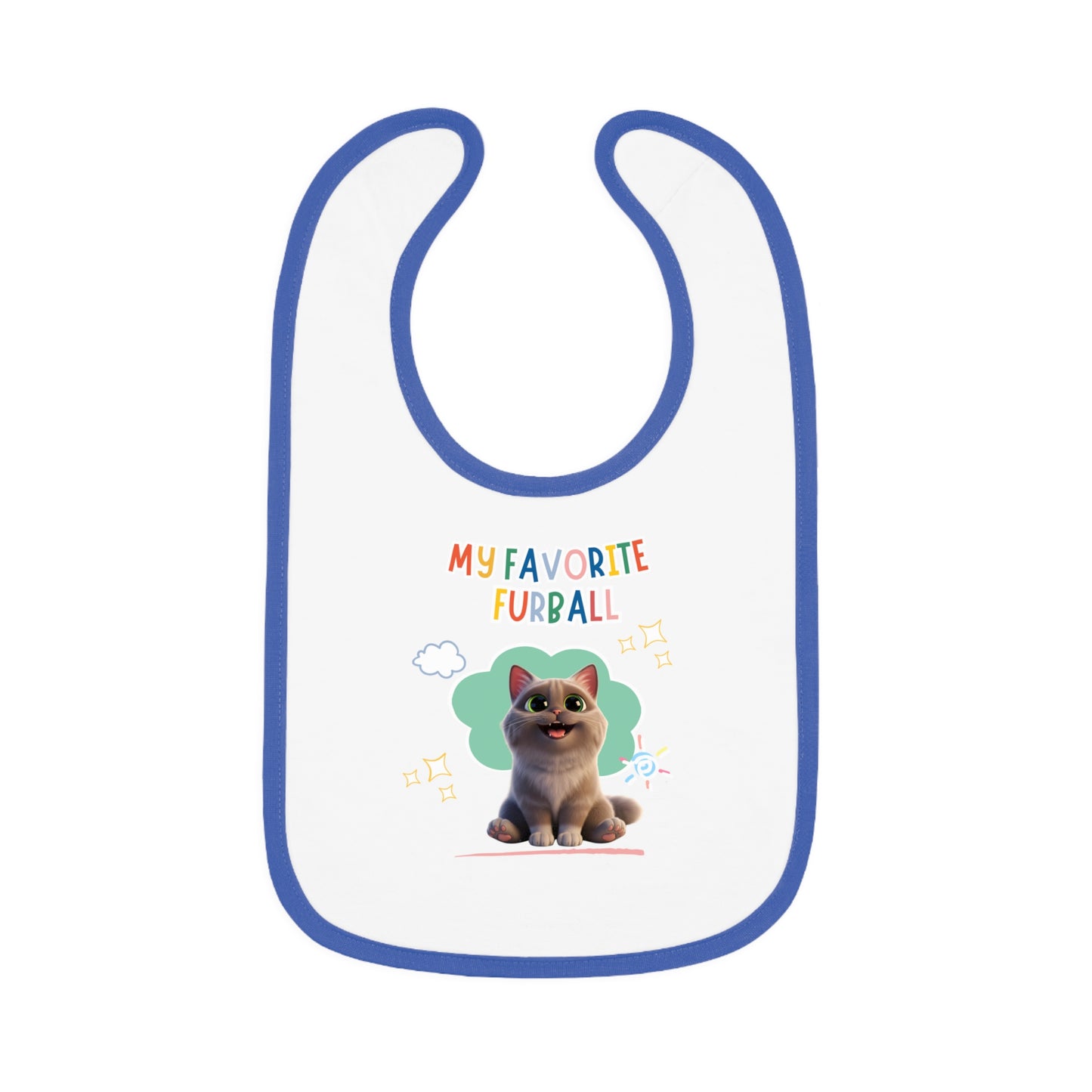 Shorthair Brown Tabby Cat Favorite Furball Baby Bib