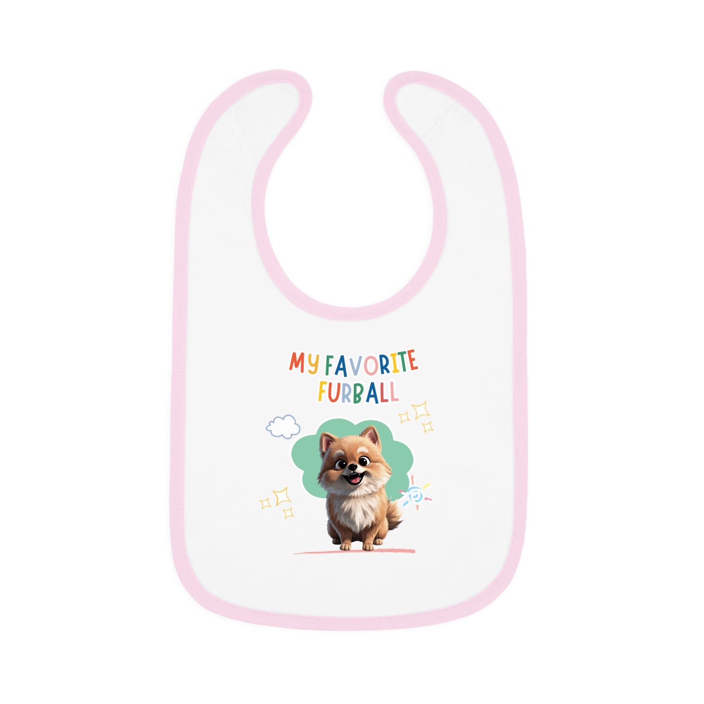 Pomeranian Favorite Furball Baby Bib