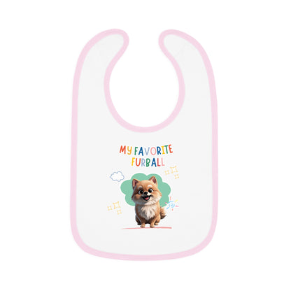 Pomeranian Favorite Furball Baby Bib