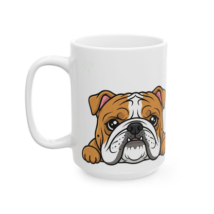 Bulldog Peek-a-Boo Mug | Best Bulldog Mama Gift