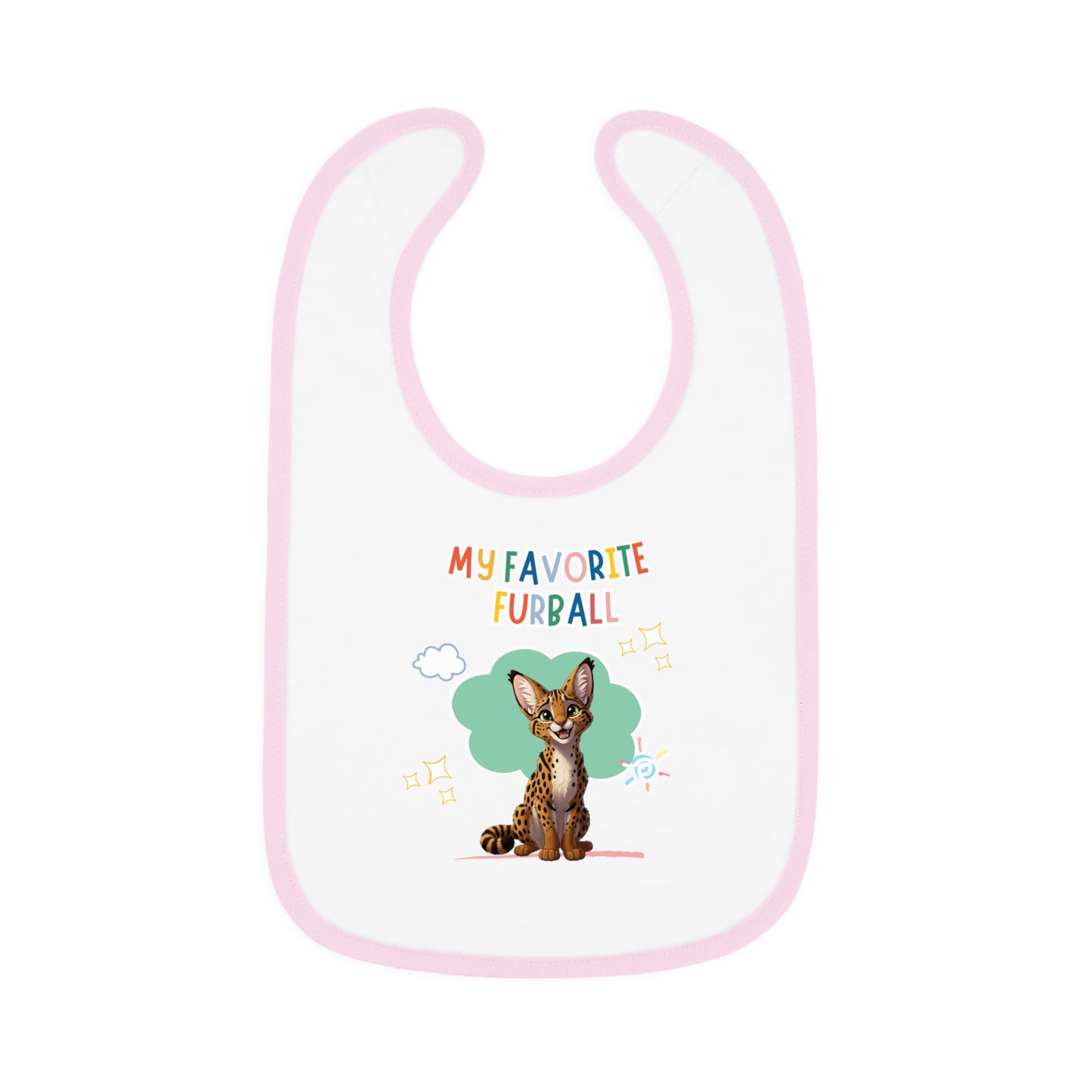 Savannah Cat Favorite Furball Baby Bib