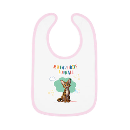 Savannah Cat Favorite Furball Baby Bib