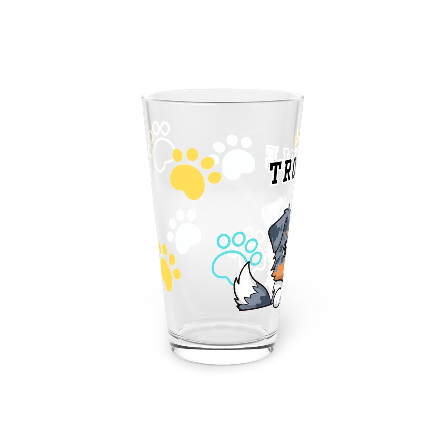 Aussie Tiny Trouble Pint Glass