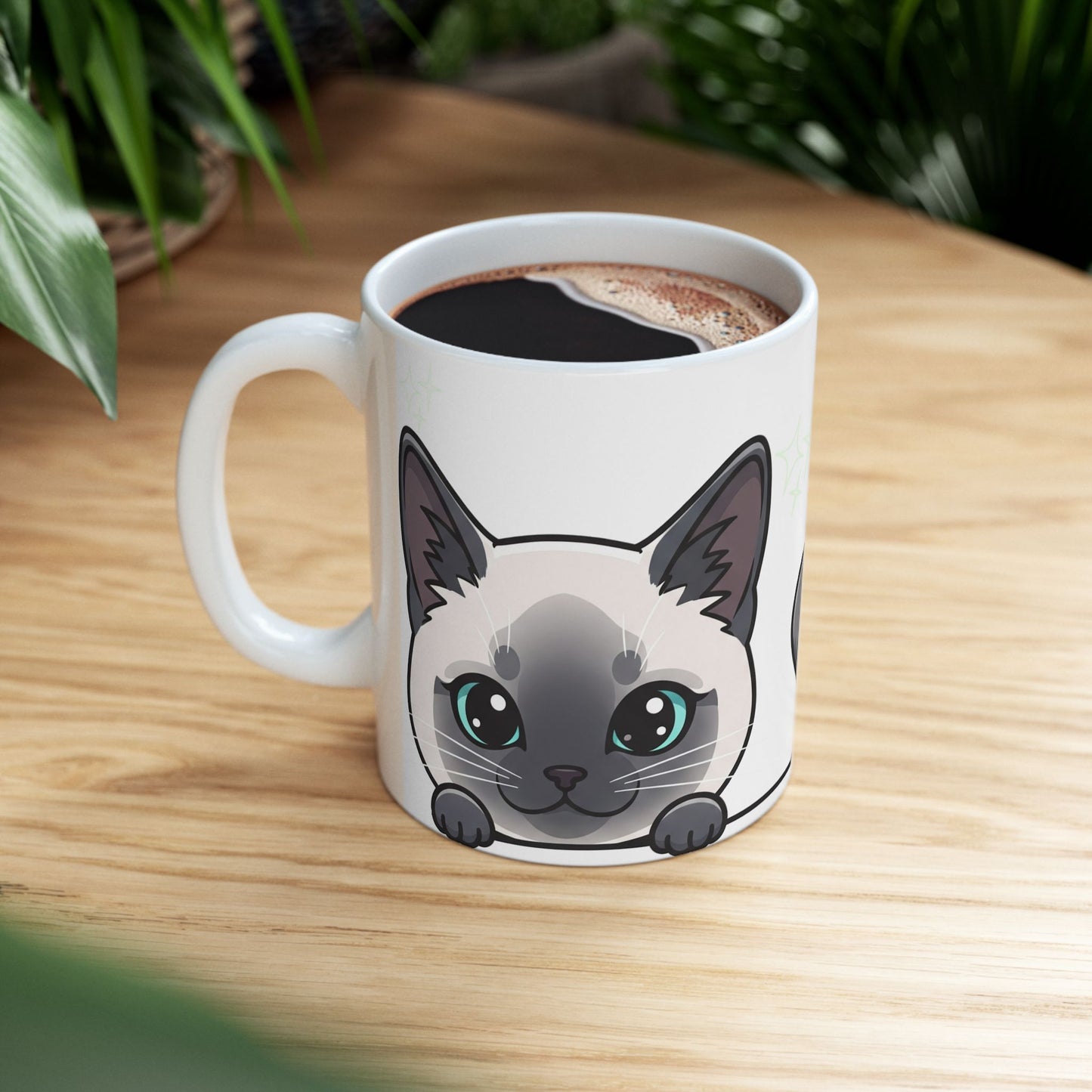 Siamese Peek-a-Boo Mug | Best Siamese Mama Gift