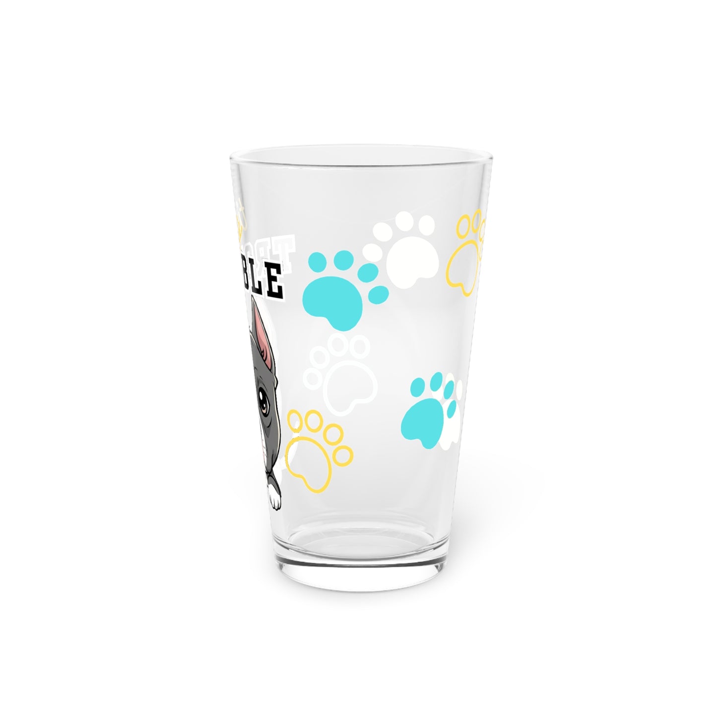 Staffy Tiny Trouble Pint Glass